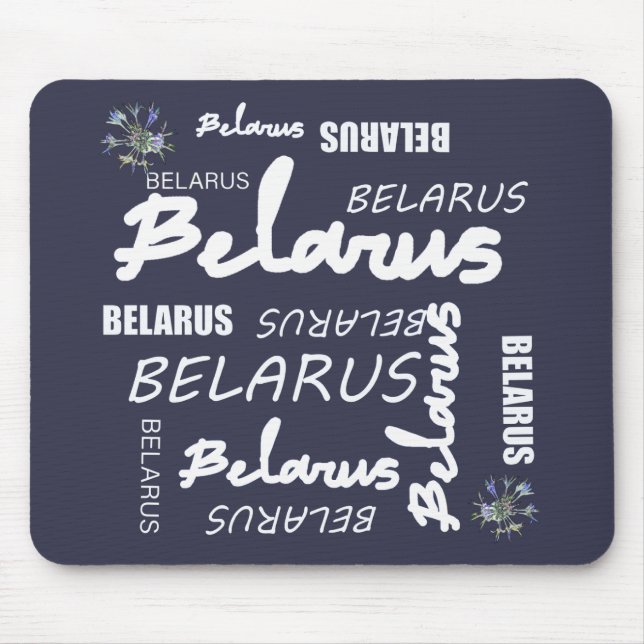 Belarus National Corn Flower Mouse Pad (Front)