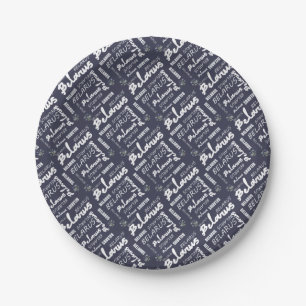 Belarus National Corn Flower Paper Plate