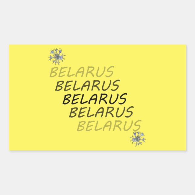 Belarus National Corn Flower Sticker (Front)