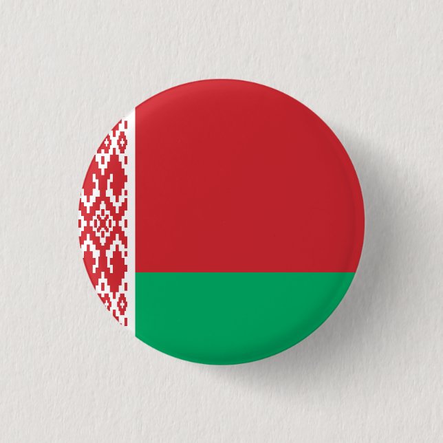 Belarus National Flag 1 Inch Round Button (Front)