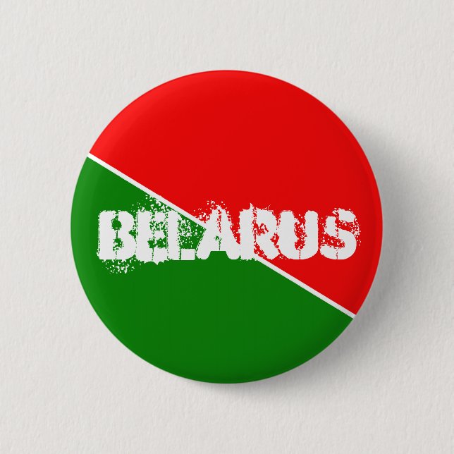 Belarus National Flag Colours 2 Inch Round Button (Front)