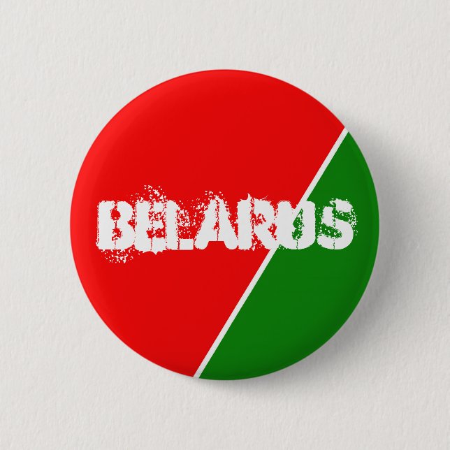Belarus National Flag Colours 2 Inch Round Button (Front)