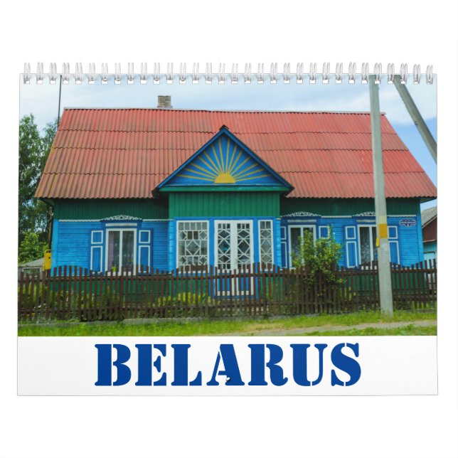Belarus Nature Landscape Huts Old Houses Calendar (Cover)