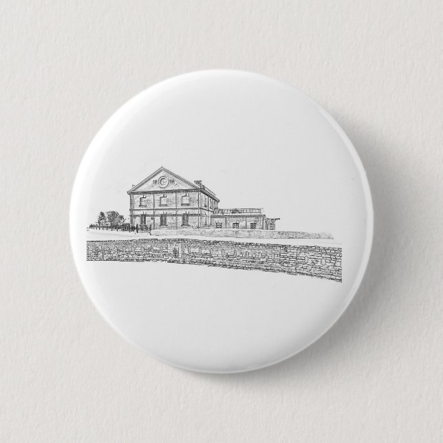 Belarus Orsha Architecture 2 Inch Round Button (Front)