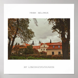 Belarus Pinsk Architecture Nature Poster