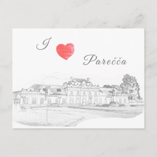 Belarus Porechye Parecca Architecture Station Postcard