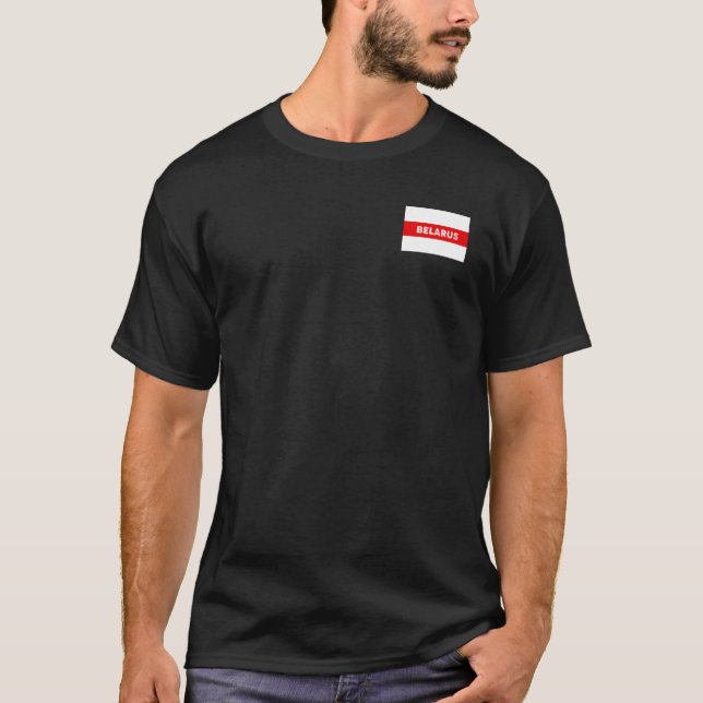 Belarus protest flag symbol red white revolution d T-Shirt (Front)