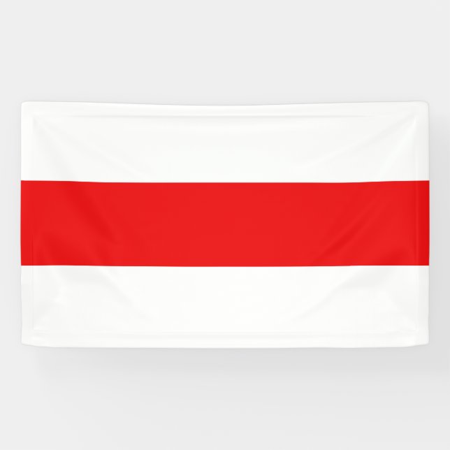 Belarus protest flag symbol red white revolution f banner (Horizontal)