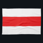 Belarus protest flag symbol red white revolution f kitchen towel<br><div class="desc">Belarus protest flag symbol red white revolution freedom stripe democracy</div>