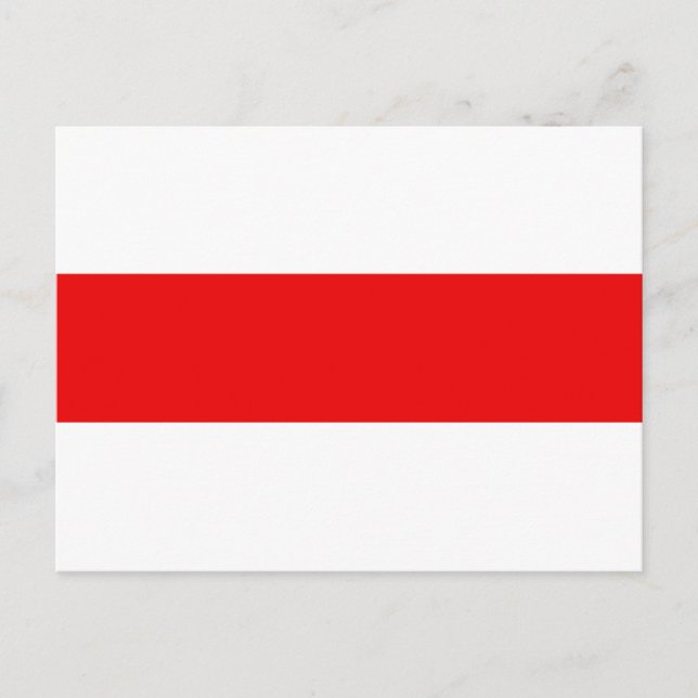 Belarus protest flag symbol red white revolution f postcard (Front)