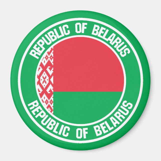 Belarus Round Emblem Magnet (Front)