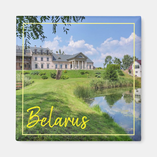Belarus Rural Architecture Landscape Magnet (Front)