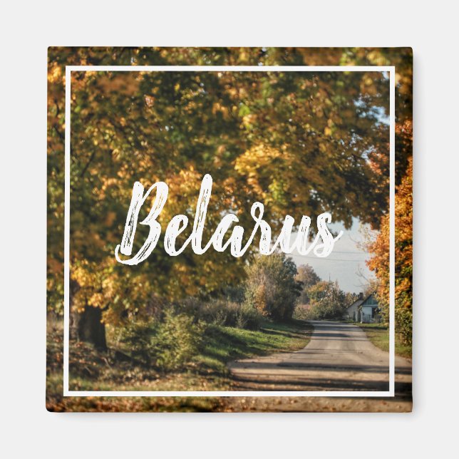 Belarus Rural Countryside Landscape Magnet (Front)