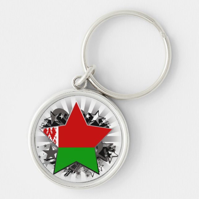 Belarus Star Keychain (Front)