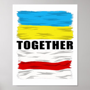 Belarus Supports Ukraine Stop War Together  Poster