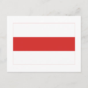 Belarus Traditional Flag Postcard