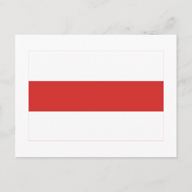 Belarus Traditional Flag Postcard (Front)