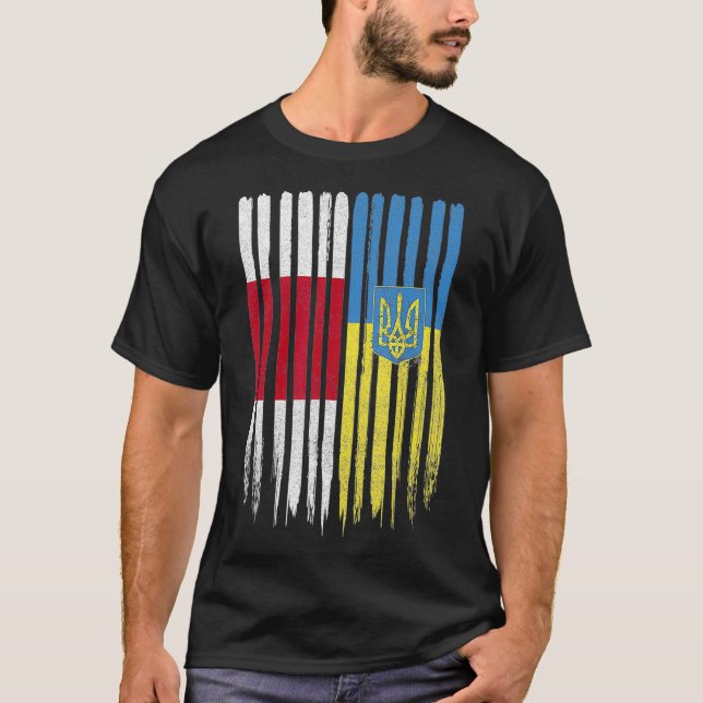 Belarus Ukraine Belarusian Ukrainian hammer  T-Shirt (Front)