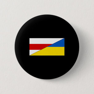 Belarus Ukraine Flag Belarusian Ukrainian Pride Na 2 Inch Round Button