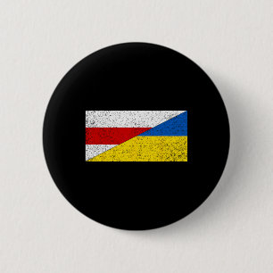 Belarus Ukraine Flag Belarusian Ukrainian Pride Na 2 Inch Round Button