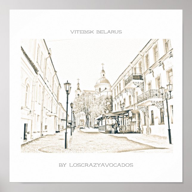 Belarus Vitebsk Architecture Cityscape Poster (Front)