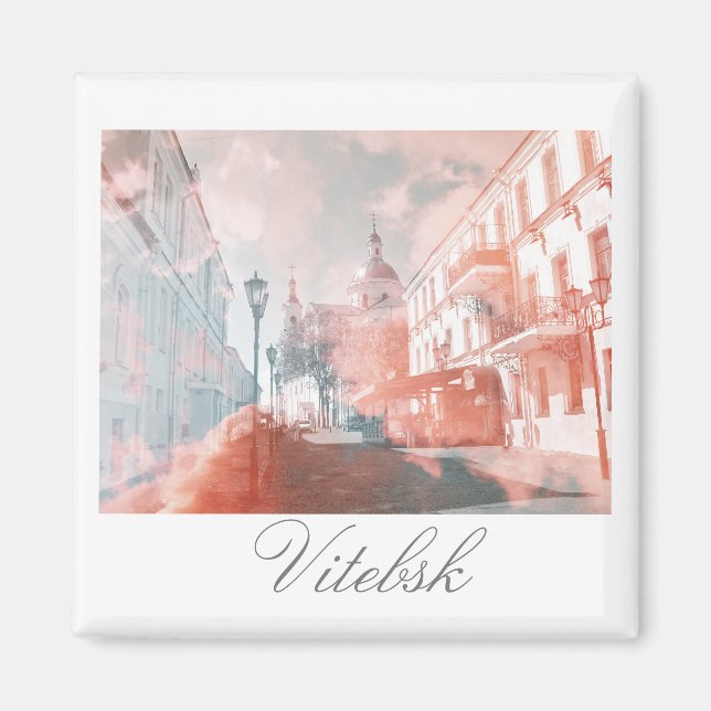 Belarus Vitebsk City Architecture Magnet (Front)