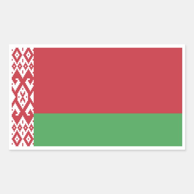 Belarusian Flag, Flag of Belarus Sticker (Front)