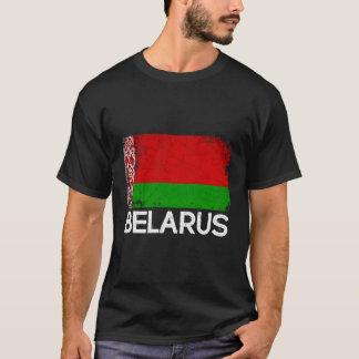 Belarusian Flag Vintage Made In Belarus Gift T-Shirt