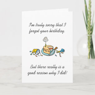 Belated Birthday Card