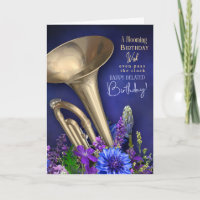 Belated Birthday Card For Trumpet Player