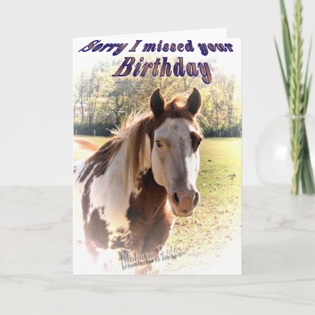 Belated birthday-customize it card (Front)