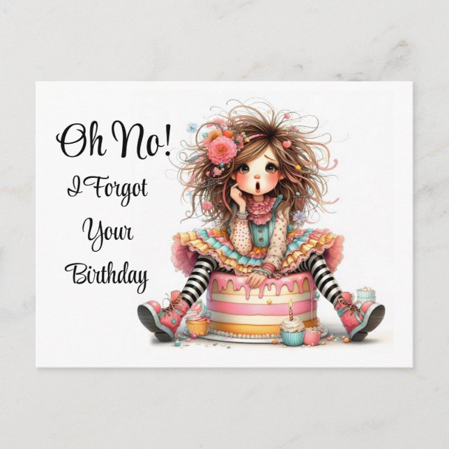 Belated Birthday Postcard (Front)