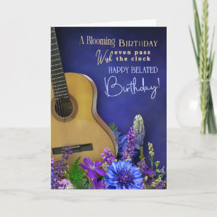 Belated Birthday Wishes For Musician Card