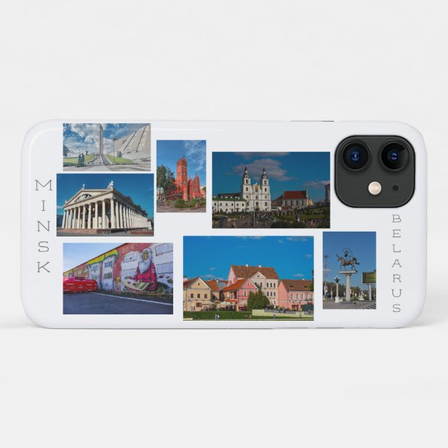 Belaus Minsk Architecture Collage iPhone 11 Case (Back (Horizontal))
