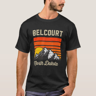 Belcourt North Dakota Retro City State Vintage Usa T-Shirt