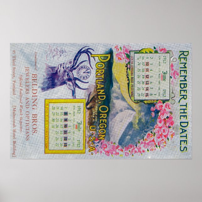 Belding Bros. Jewelers Advertisement Poster (Front)