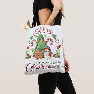 Beleive All-Over-Print Tote Bag, Medium Bag