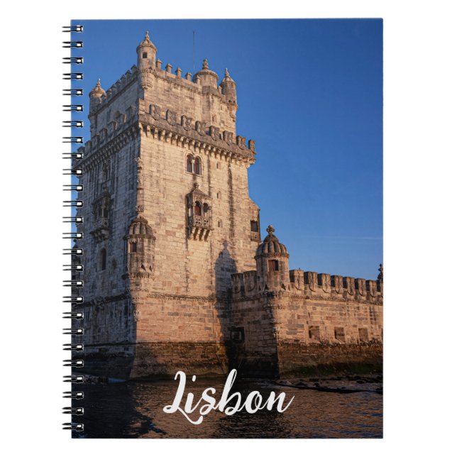 Belem tower at sunset in Lisbon, Portugal Notebook (Front)