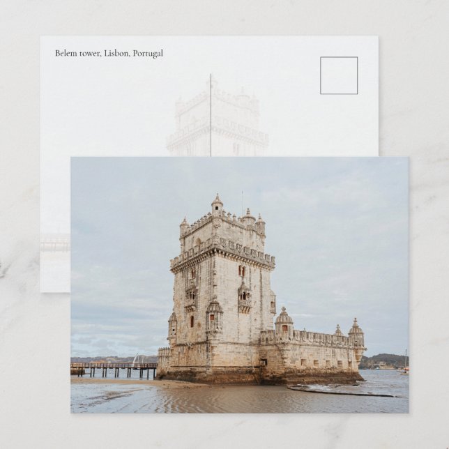 Belem tower, Lisbon, Portugal Postcard (Front/Back)