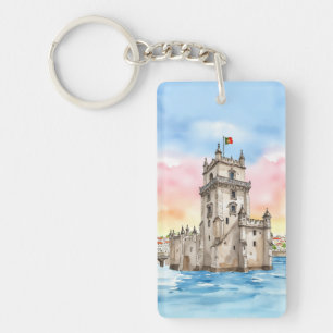 Belem Tower Lisbonne Portugal Aquarelle