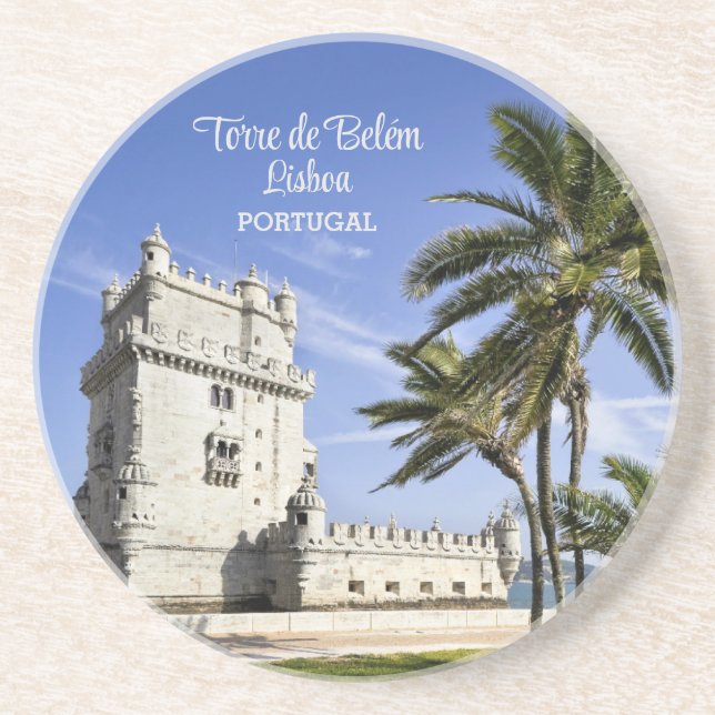 Belém Tower photo, Lisbon, Portugal Coaster (Front)