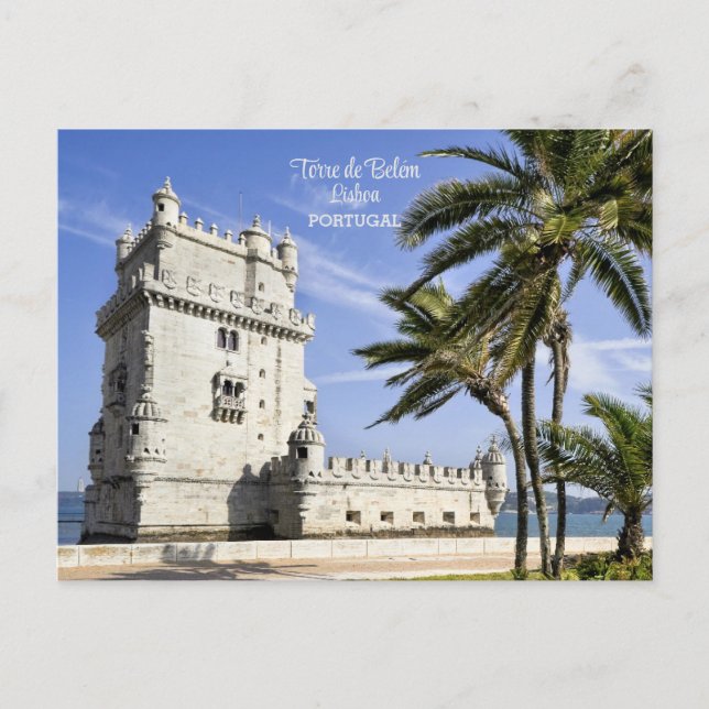 Belém Tower photo, Lisbon, Portugal Postcard (Front)