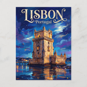 Belém Tower Portugal Postcard