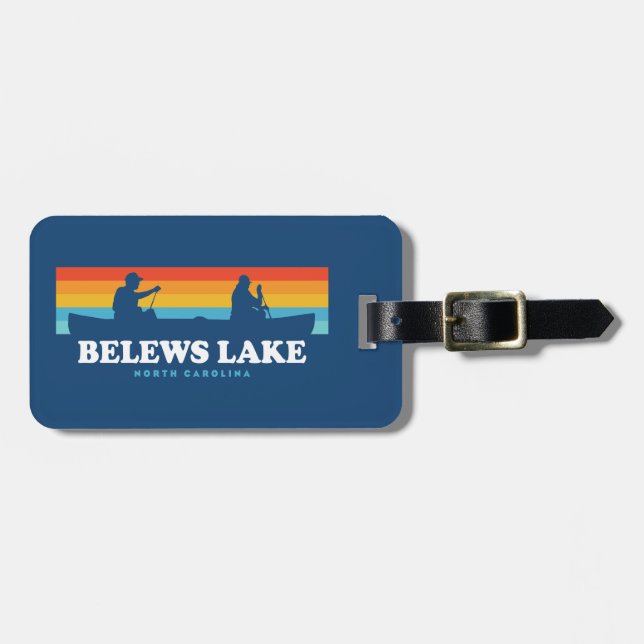 Belews Lake North Carolina Canoe Luggage Tag (Front Horizontal)
