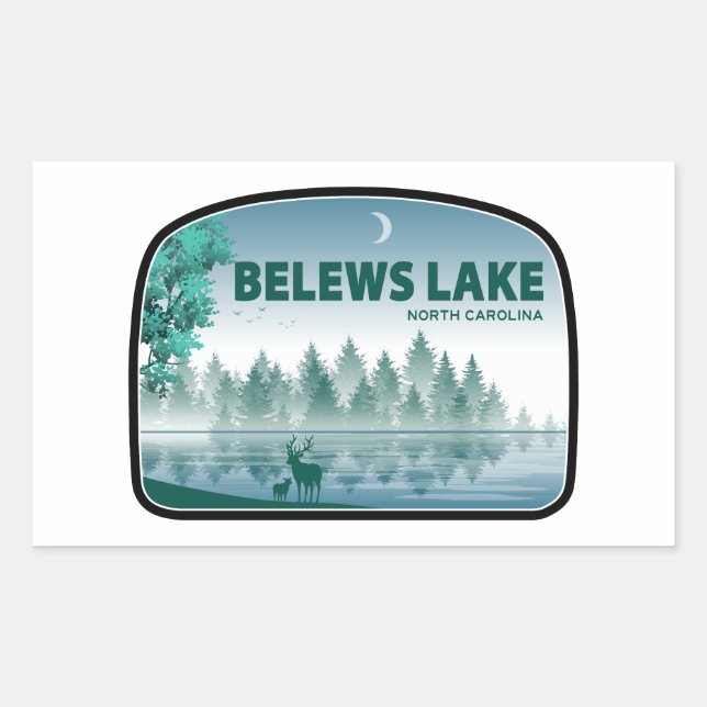 Belews Lake North Carolina Deer Sticker (Front)