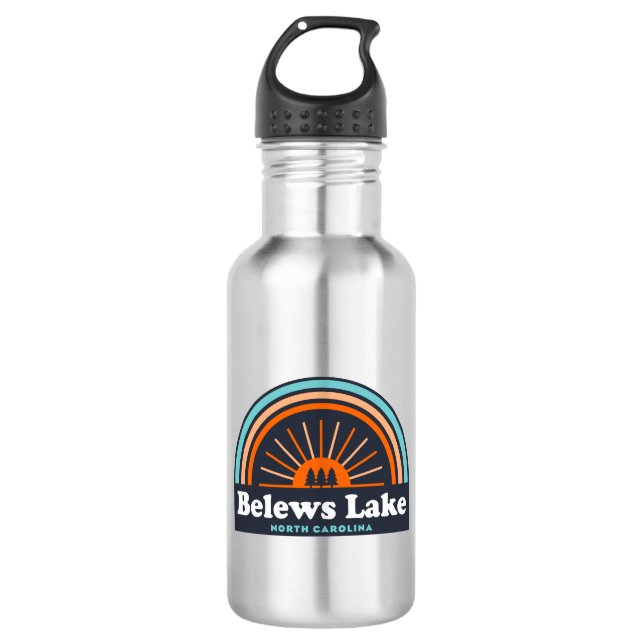 Belews Lake North Carolina Rainbow 532 Ml Water Bottle (Front)