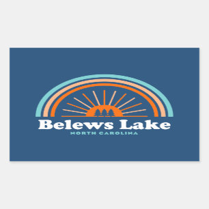 Belews Lake North Carolina Rainbow Sticker