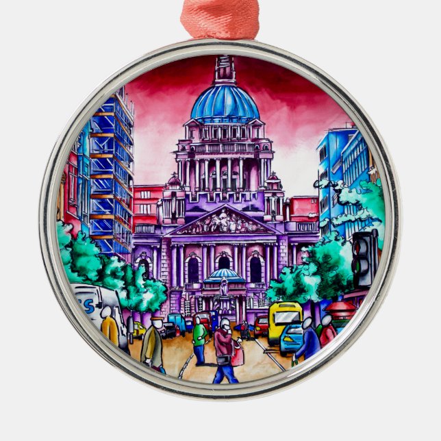 Belfast Alive - Royal Avenue Metal Ornament (Front)