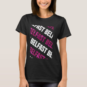 Belfast Camo Pattern Pink Camouflage T-Shirt