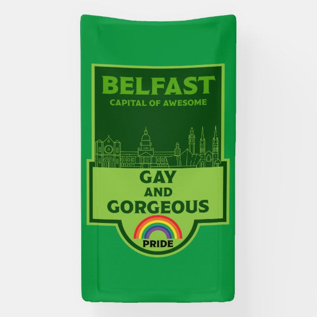 Belfast Gay Pride - Brighton Ireland LGBT - Banner (Vertical)
